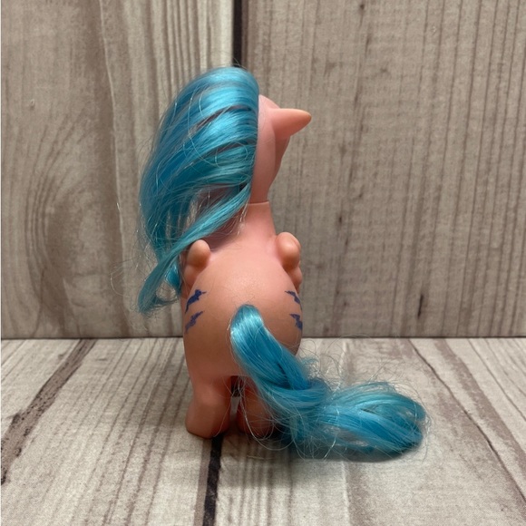 Vintage My Little Pony G1 Firefly Glitter Pegasus Lighting Bolts Pink - Picture 4 of 5